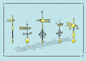 Weather vane note card