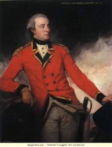 Sir George Osborn commander of the Guards grenadier company in America 1776-1777