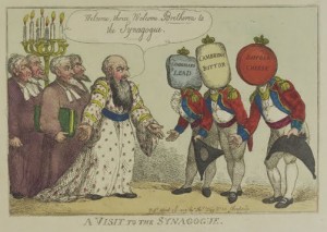 Satire of royal dukes visit by Rowlandson