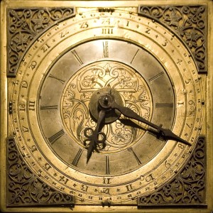 Golden clock