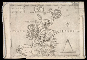 1570 first map of Scotland