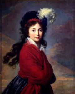 Princess Juliane Henriette Ulrike painted by Vigee-Lebrun