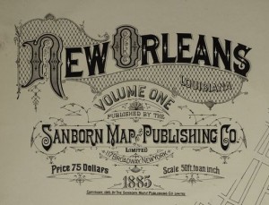 Volume 1 of the New Orleans Sanborn Insurance Maps of 1885