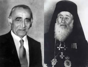 Mayor Karrer and Bishop Chrysostomos