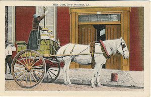 Milk cart, New Orleans, LA