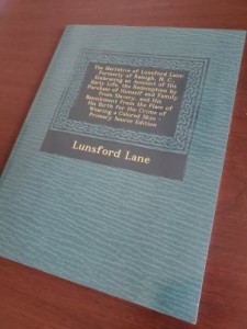 Lunsford Lane autobiography book cover